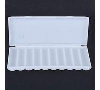 Garosa Scatola Portabatterie da 2 Pezzi, Contenitore Organizer in Plastica Leggero e Impermeabile per Batterie, Custodia Facile da Trasportare con Speciale Design Antirotolamento