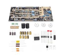 Garosa Scheda Amplificatore Fono, Kit Amplificatore Giradischi MM con Scheda PCB Prese per Tubi Elettronici Condensatori Resistenze Diodi, per Altoparlante HiFi di Fascia Alta ECC83