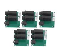 Garosa Scheda Convertitore Microfono PCB Adattatore Audio 5 Pezzi 6.5 6.35 da .3 a 2.54 Modulo Adattatore Microfono per Conversione Trasferimento Registrazione Riparazione Uso Connessione Audio