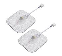 Garosa Schede Modulo Sostitutivo per Plafoniera LED da 2 Pezzi 24W, Pannelli Luminosi Retrofit Magnetici con Bianco Uniforme per Camera da Letto, Soggiorno, (piazza)