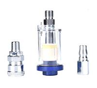 Garosa Separatore Acqua Olio 1/4" con Filtro e Trappola per Compressore Aria, Pistola a Spruzzo, Strumenti Pneumatici - Filtro Separatore per Olio e Condensa