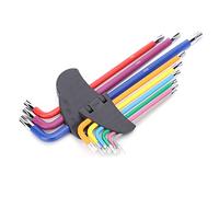 Garosa Set di Chiavi a Bussola Esagonali, Chiavi a Braccio Lungo Colorate da 9 Pezzi per Uso Domestico e Riparazione di Biciclette