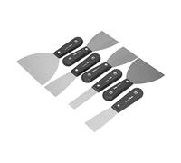Garosa Set di Coltelli per Gesso Set di Coltelli per Stucco in Acciaio Al Carbonio 7 Pezzi da 1 Pollice a 5 Pollici con Manici in PP e Borsa in Tessuto Oxford 600D per Appaltatori di Riparazione di