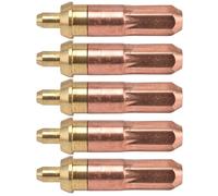 Garosa Set di Punte per Cannello da Taglio a Propano Punta da Taglio in Ottone e Rame Confezione da 5 Ugelli da 3# 2,6 Mm per Cannello a Ossigeno Propano da 200 a 250 Mm Saldatori per Lavori su