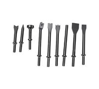 Garosa Set Di Punte Per Martelli Pneumatici 9 Pezzi Gambo Da 0,4 Pollici, Punte Per Scalpelli Ad Aria In Acciaio Legato, Accessori, Per Riparazione Auto Rivetti Piastrelle Muratura