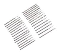 Garosa Set di Punte per Smerigliatrice con Testa Abrasiva, 30 Pezzi, Gambo da 2,3 Mm, 5 Forme, per Lucidatura, Intaglio e Smerigliatura di Fori Interni su Matrici in Giada di Vetro e Oggetti Duri