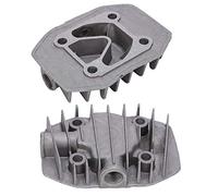 Garosa Sostituzione della Testata del Cilindro del Compressore d'aria da 2 Pezzi, Parti di Raffreddamento in Alluminio Pressofuso, Prestazioni Migliorate per Piccoli Compressori d'aria 48 Mm X 62 Mm