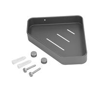 Garosa Spazio per Mensole Angolari per Doccia, Mensole Sospese Angolari in Alluminio, Antiruggine, per Montaggio a Parete, con Hardware di Facile Installazione, per Bagno, Soggiorno, Balcone
