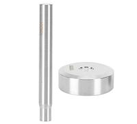 Garosa Strumento di Punzonatura del Setter in Pelle Set Mado Daina a Doppia Parte per le Pelle Fai - -te con Installazione 10 Mm a Bordo in Acciaio Inossidabile Professionale e Base