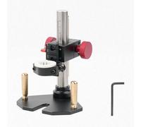 Garosa Supporto Ausiliario per Incisore Supporto per Intaglio Regolabile 0-70 Mm con Base Piatta Ponderata per Utensili Rotanti per la Lavorazione del Legno 25 Mm
