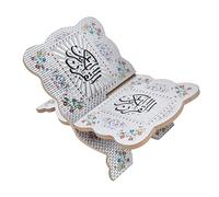 Garosa Supporto per Libro Sacro Pieghevole in Legno - Espositore da Scrivania per Corano Bibbia e Testi Religiosi Ideale per Lettura Mani Libere