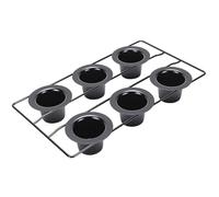 Garosa Teglia per Popover da 6 Tazze, in Acciaio Al Carbonio, Resistente e Antiaderente per Muffin, per Muffin e Popover dello Yorkshire Pudding