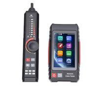 Garosa Tester per Cavi di Rete Multifunzione, Tester Ethernet Touch Screen IPS da 4 Pollici con Rilevamento PoE per Professionisti IT e Data Center