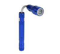 Garosa Torcia LED Telescopica Girevole con Base Magnetica e Aspirazione, Mini Torcia Flessibile Multifunzione per Illuminazione di Spazi Stretti e Angoli - Blu