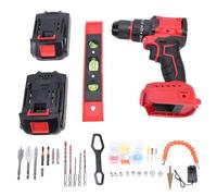 Garosa Trapano Avvitatore a Batteria, Motore Brushless Coppia 25 Nm Mandrino Autoserrante 3 8 Pollici con Batteria 2 X 1300 MAh per la Manutenzione Domestica Realizzazione di (Spina europea)