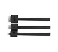 Garosa Utensile Perforato Per Pelle, Materiale In Acciaio Al Carbonio, Set Di Scalpelli A Punta Da Calzolaio Da 3 Pezzi Con 2, 4, 6 Denti Per Lavorazione Della Pelle E Progetti Fai Da Te (Passo del