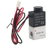 Garosa Valvola Elettrica in Lega di Alluminio Valvola 2 Posizione 2 Via Normalmente Chiusa G1/4in 2V025-08 con Prestazioni Stabili Rapide per i Sistemi Idraulici di Automazione (DC24V)