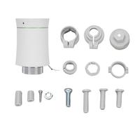 Garosa Valvola Termostatica Intelligente per Radiatore, Valvola Termostatica Programmabile con Display LCD con modalità Multiple di Controllo Vocale App, per di Riscaldamento Domestico (White)