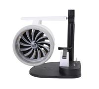 Garosa Ventilatore a Turbina Tavolo, Umidificatore a velocità Regolabile, 4000 Giri/min con Motore di Ricarica Wireless per Scrivania Ufficio (Luce rossa)