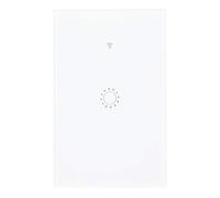 Garosa Wifi Smart Switch Touch Panel Interruttore della Luce a LED AC95 250V APP Funzione Timer di Controllo Vocale Remoto per gli Utenti del Soggiorno della Camera da Letto di Casa (Baigai Road 1