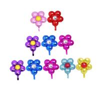 GAROZATION 10pezzi Palloncini in Alluminio Forma di Fiore per Decorazioni Nozze e Feste Colori Vivi Palloncini Mylar Resistenti per Atmosfera e Addobbi Wedding Party Colore Colore Casuale