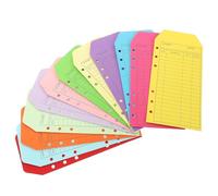 GAROZATION 12 Pezzi Buste di Carta Colorate per Budgeting Funzione di Tracciamento Spese e Comodo Stoccaggio per Organizzazione Bilancio Personale