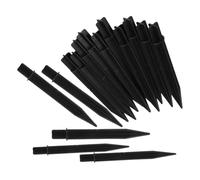 GAROZATION 15 Pezzi Picchetti in Plastica Nero per Luci da Giardino Picchetto Supporto Lampade Giardino per Faretti e Luci Esterno Accessori Illuminazione Outdoor Stabili e Facili da