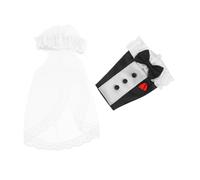 GAROZATION 2 Pezzi Copribottiglie da Sposa e Sposo per Decorazioni Matrimonio, Accessori per Vino per Idee Damigella e Centrotavola