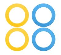 GAROZATION 4 Pezzi di Golf Putting Target Hole Cup - Anello di rampa e riduttori di Fori per Allenamento - Dispositivo di ausilio all'allenamento per attività familiari al Chiuso e all'aperto