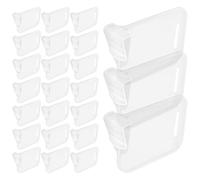 GAROZATION 40 pezzi Divisori Frigo Plastica Trasparente Regolabili Organizer Porta Laterale per Cucina e Congelatore Separatori Rimovibili per Ordinare Alimenti e Piccoli Oggetti Facili da