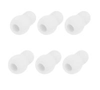 GAROZATION 6 Pezzi Accessori Fonendoscopio in Silicone Bianco, Tappi Auricolari Riutilizzabili Isolamento Acustico Migliorato per Procedure Cliniche e Diagnosi ad Alta Frequenza