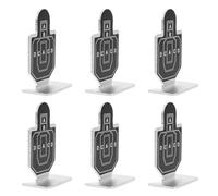 GAROZATION 6 Pezzi Piccoli Bersagli di Allenamento in Metallo, Supporto per Bersaglio Portatile, Set di Obiettivi per Tiro di Precisione e Attività di Gruppo