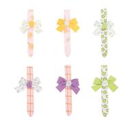 GAROZATION 6pezzi Accessori per Chioma per Bambina Skin Friendly Facili da Usare, Hair Fringe Pad Chic e Adorabile per Vacanze Estive Stili multipli