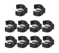 GAROZATION Accessori di Ricambio per Bastoni da Passeggio e Stampelle 10 Pezzi Morsetto a C e Perno Tubolare Nero 22Mm Uso Quotidiano per Anziani e Persone Disabilità