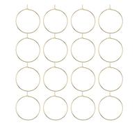 GAROZATION Anelli Identificativi Design Elegante e Semplice 150 Pezzi per Bicchieri da Vino Facili da Usare in Lamina Elettrificata Oro per Evitare per Feste di Compleanno e Matrimoni