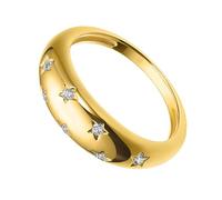 GAROZATION Anello Donna Oro Placcato Geometrico Stella Zirconia Cubica Elegante per Tutte le Dita Design Raffinato e Lucente per Feste e Regali