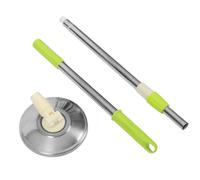 GAROZATION Asta Telescopica per Mop Rotante in Acciaio Inossidabile Rinforzato e Spesso, Manico Sostitutivo per Scopa Lavapavimenti Adatto a Tutti i Tipi di Pavimenti