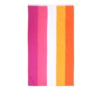GAROZATION Bandiera Lesbica Resistente al Vento in Poliestere Riutilizzabile Strisce Arcobaleno, Decorazione per Festa All'aperto per Accessori Pride