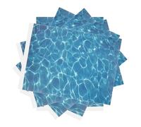 GAROZATION Base in Finte Piastrelle di Fiume Plastica 5 Pezzi, Decorazione Scenografica per Tavolo di Sabbia, Tappetino D'acqua Finto per Modellismo Fai da Te e Mini-paesaggio