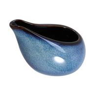 GAROZATION Bricco per Latte in Ceramica Blu da 100ml, Brocca per Salsa Resistente e Facile da Conservare, per Servire Salse e Condimenti a Tavola