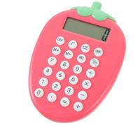 GAROZATION Calcolatrice Solare Multifunzione Compatta Leggera per Studenti e Ufficio Design Cartoon Fragola Strumento Preciso per Calcoli Numerici Rapidi