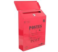 GAROZATION Cassetta Postale da Parete in Ferro Creativa Serratura 8.7X8.7X2.8 Pollici Stile Americano per Ufficio e Giardino Decorativa e Sicura