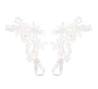 GAROZATION Cavigliera in Pizzo da Donna per Matrimonio, Catena Decorativa per Piedi da Sposa, Accessorio Delicato e Confortevole per Festa sulla Spiaggia, Ornamento Romantico per Cerimonie