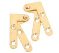 GAROZATION Cerniera Nascosta Regolabile per Porta Pivotante, 4 Pezzi in Rame, Perno e Giù, Ferramenta Silenziosa per Porte in Legno, Vetro e Metallo, Accessori per Porte Interne