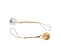 GAROZATION Charm per Cellulare con Campanella Giapponese Rotonda in Rame, 2 Pezzi con Nappina Appesa, Portatile e Decorativo per Zaini e Fai da Te Colore Casuale