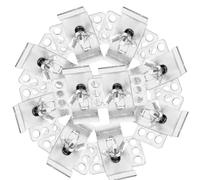 GAROZATION Clip per Lavandino Sottopiano in Ferro Argento 10 Set Morsetti Supporto ad Alta Resistenza Facili da Installare per Lavabo Bagno e Cucina