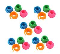 GAROZATION Clip per Rocchetti da Cucito in Silicone Flessibile, Set da 20 Pezzi Morsetti Antiscivolo per Macchine da Cucire Standard, Accessori per Organizzazione Filo e Colore Casuale