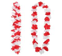 GAROZATION Collane Hawaiane da 2 Pezzi Leggero, Ghirlande Floreali Colorate per Feste Luau e Decorazioni per Eventi Nazionali e Party in Spiaggia