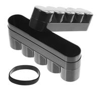 GAROZATION Contenitore per Pellicola Rigido in Plastica Nera Elastico in Silicone, Custodia Porta-pellicole da 5 Rulli, Protezione Resistente per Conservazione e Trasporto in Camera Oscura