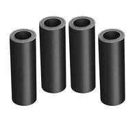 GAROZATION Copertura Magnetica in Gomma Magnetica Nera 4 Pezzi per Camini da Interno Resistente Alte Temperature, Blocca Spifferi per Casa in Inverno